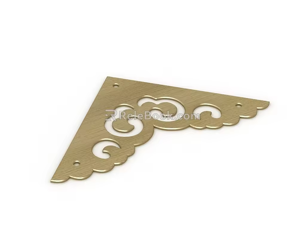 New Chinese Style Flat Door Corner Protectors 3d model