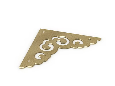 New Chinese Style Flat Door Corner Protectors 3d model