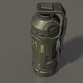 Grenade Science Fiction Grenade Science Fiction Grenade Smoke Bomb Flash Bomb High Explosive Bomb Tear Bomb Grenade Simple Model Grenade Low Model Low Face Number Grenade 3d model