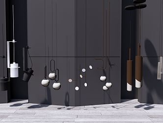 Modern chandelier 3d model