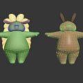 Modern Game Character Cartoon Animals Animated Animals 3d model