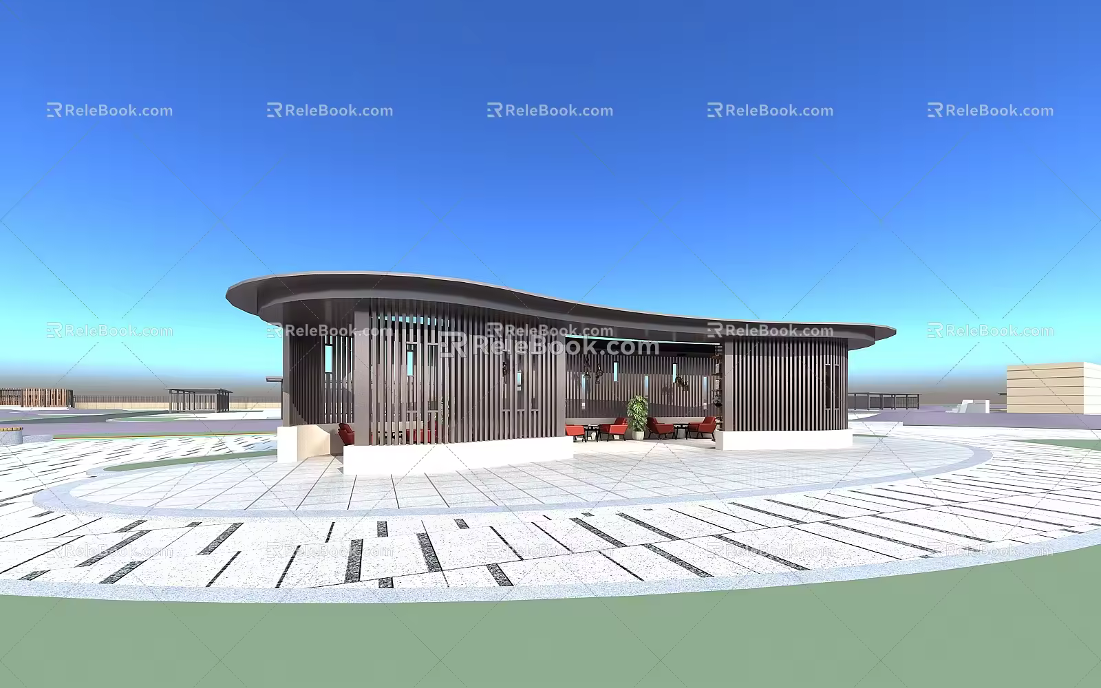 Modern Pavilion 3d model