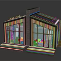 Modern Twin Residential Building Featuring Large Glass Windows Wooden Exterior Black Roof And Solar Panels