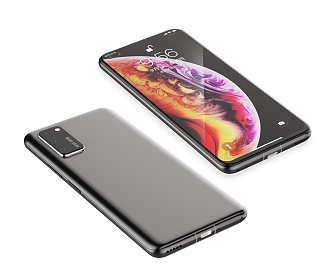 modern huawei mobile phone 3d model