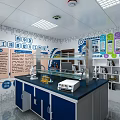 School Storage Area With Colorful Boxes Shelves And Inspirational Wall Decorations