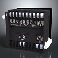 Electronic Control Module With Multiple Terminal Ports Front Panel Buttons And Indicator Lights