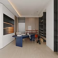 Modern Kids Room Interior with Bed Baby Walker White Cabinets Wooden Flooring And Wall Art