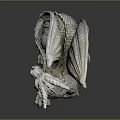 Game Movie Character Dragon Themed 3D Model With Scaled Wings And Detailed Design