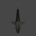 Realistic Shark Game Movie Character with Sharp Teeth and Streamlined Body
