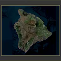 Scenic Island Landscape With Blue Ocean Green Vegetation And Mountainous Terrain