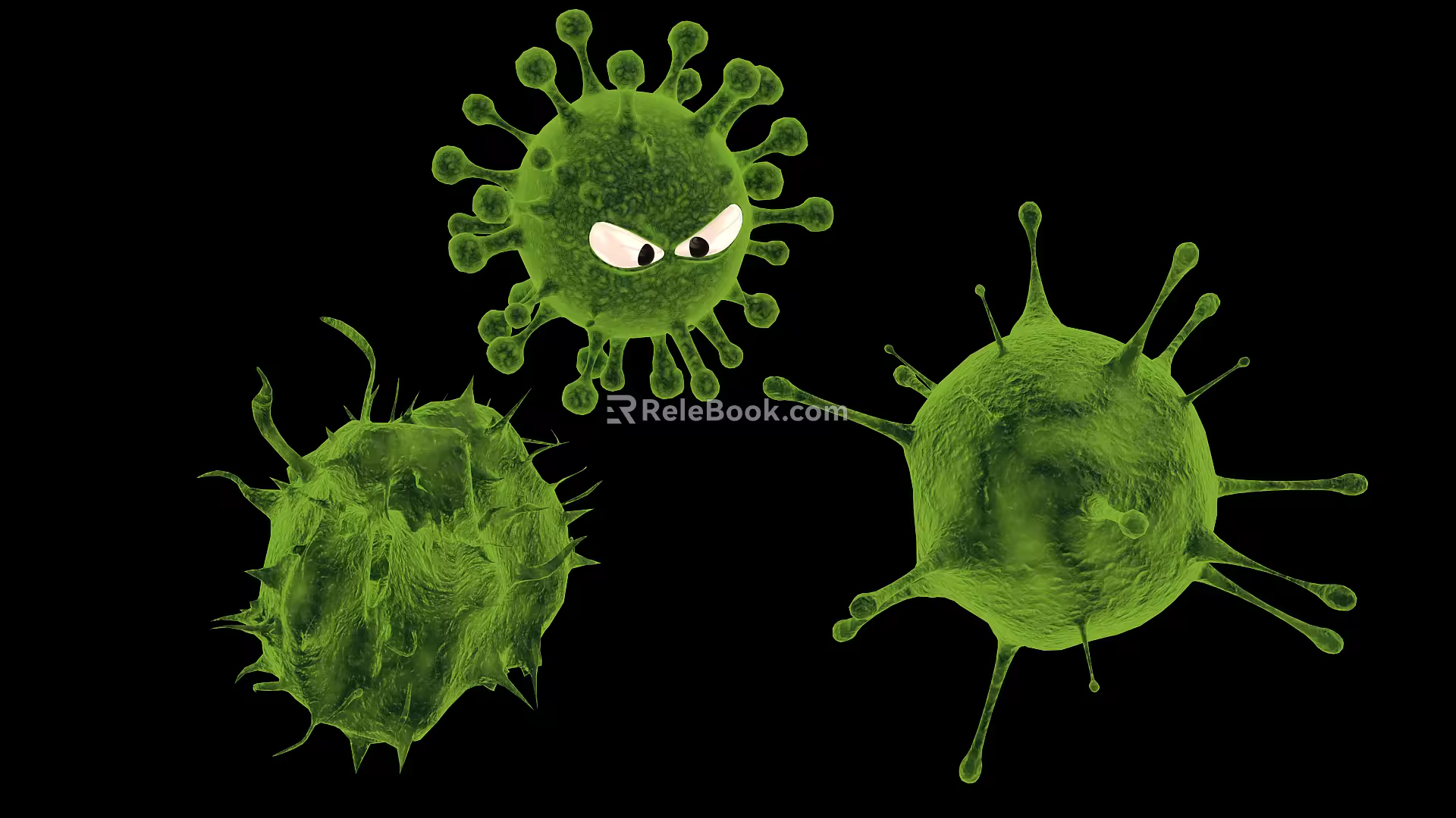 Modern virus 3d model