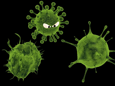 Modern virus 3d model