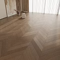 Natural Herringbone Oak Wood Flooring In Bright Living Room Interior Space