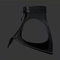 Fashionable Black Leather Sleeveless Vest Featuring High Collar And Metal Ring Stitched Design