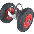 wheel pipe door wheel beacon fire double wheel 3d model