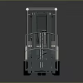 Electric Forklift Truck With Enclosed Cab And Front Forks For Industrial Operations