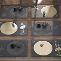 New Chinese Tea Table Tea Tray 3d model