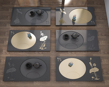 New Chinese Tea Table Tea Tray 3d model