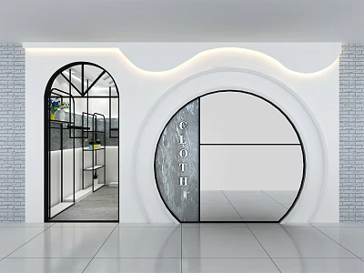 Modern Clothing Store Alien Clothing Store 3d model