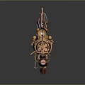 Vintage Retro Submarine Model With Decorative Flag Chain And Craft Details Design