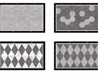 Modern Tile Marble Parquet Tile 3d model