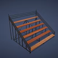 Sturdy Sports Bleachers With Metal Frame And Wooden Steps For Sports Venues
