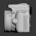 White Canon Digital Camera With Professional Design And High Quality Features 3d model