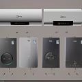 Midea Modern Home Appliances With Electric Water Heaters And Digital Display Water Purifiers