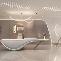 Modern Front Desk 3d model