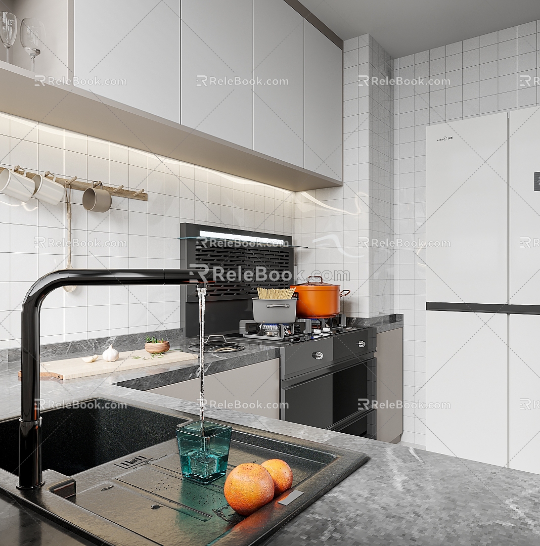 Modern Kitchen 3d model