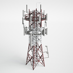 modern electric tower 3d model