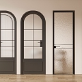 Flat Door Glass Door Double Door Single Door French Door 3d model