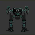 Green Armored Robot Game Movie Character With Mechanical Design And Futuristic Look