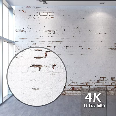 Modern component brick wall stucco concrete attic 3d model Modern component brick wall stucco concrete attic 3d model