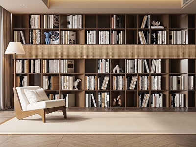 Modern bookcase model