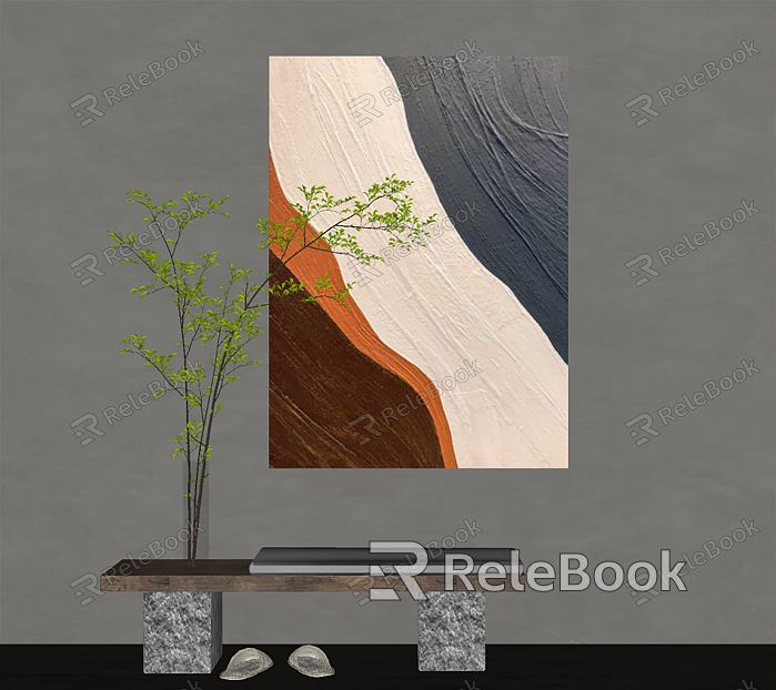 Quiet Abstract Painting Abstract Decorative Hanging Painting model