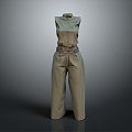 Jeans Straight Pants Khakis Bloomers Wide Leg Pants Flare Pants Pencil Pants Cargo Pants 3d model