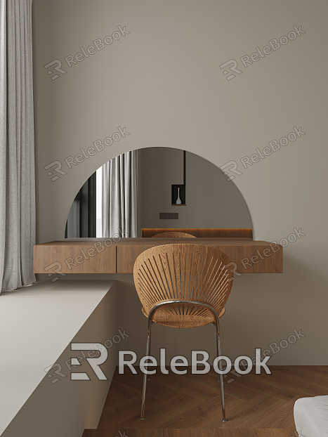 Modern Dressing Table Wooden Dressing Table Combination model