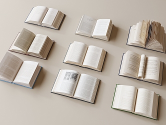 Modern Books 3d model