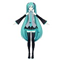 Virtual Character Two-dimensional Character Initial Sound Future Beautiful Girl 3d model