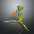 laser tower turret turntable sci-fi tower defense game tower defense sci-fi turret game turret game turret 3d model