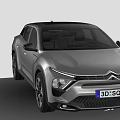 Silver Modern SUV With Sleek Body Design And Alloy Wheels