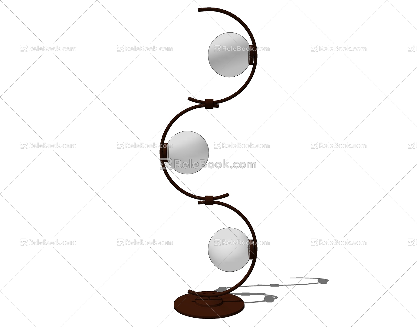 Post-modern Special-shaped Table Lamp Simple Table Lamp 3d model