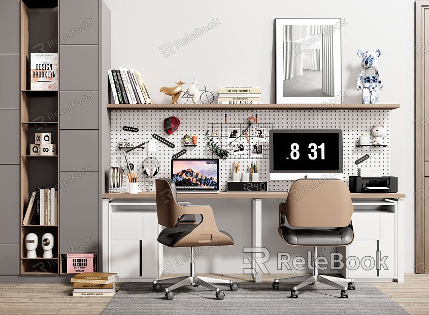 Modern Desk Chair Desk Chair Combination Office Desk model