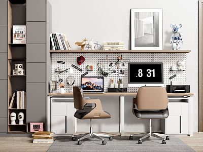 Modern Desk Chair Desk Chair Combination Office Desk model