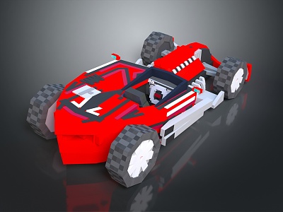 Modern toy car Lego toy Lego car Lego racing car 3d model