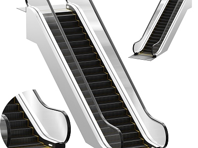 Elevator escalator mall escalator large escalator elevator 3d model