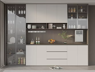 Wine Cabinet Restaurant 3d model