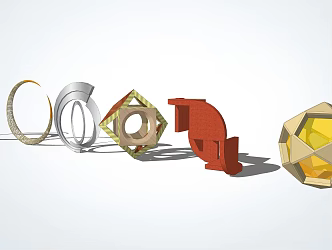 Modern Urban Sculpture 3d model