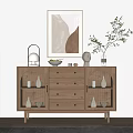 Nordic Side Cabinet 3d model